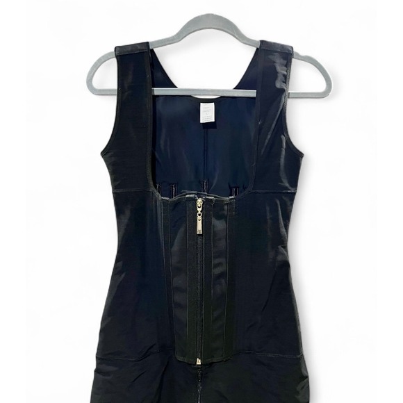 New Black Full-Body Shapewear Faja Front Zip Closure, Size Large - Picture 2 of 9